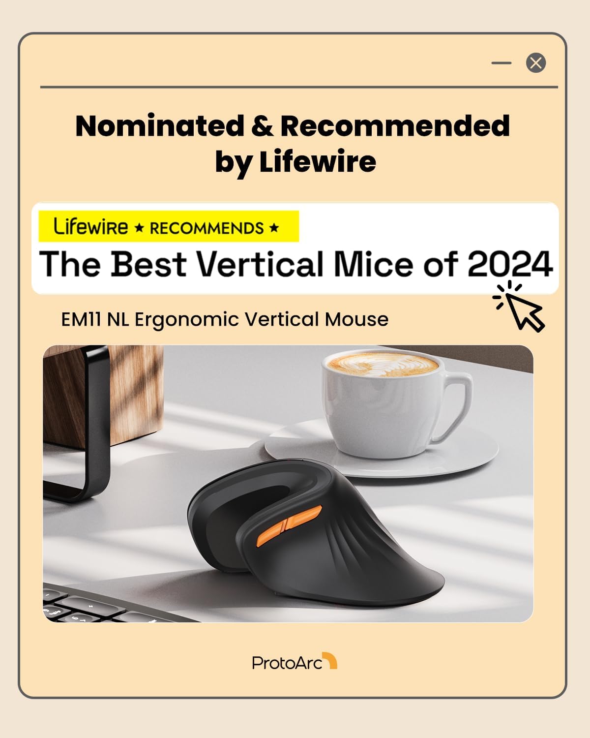 Ergonomic Wireless Vertical Mouse – Multi-Device with Adjustable DPI