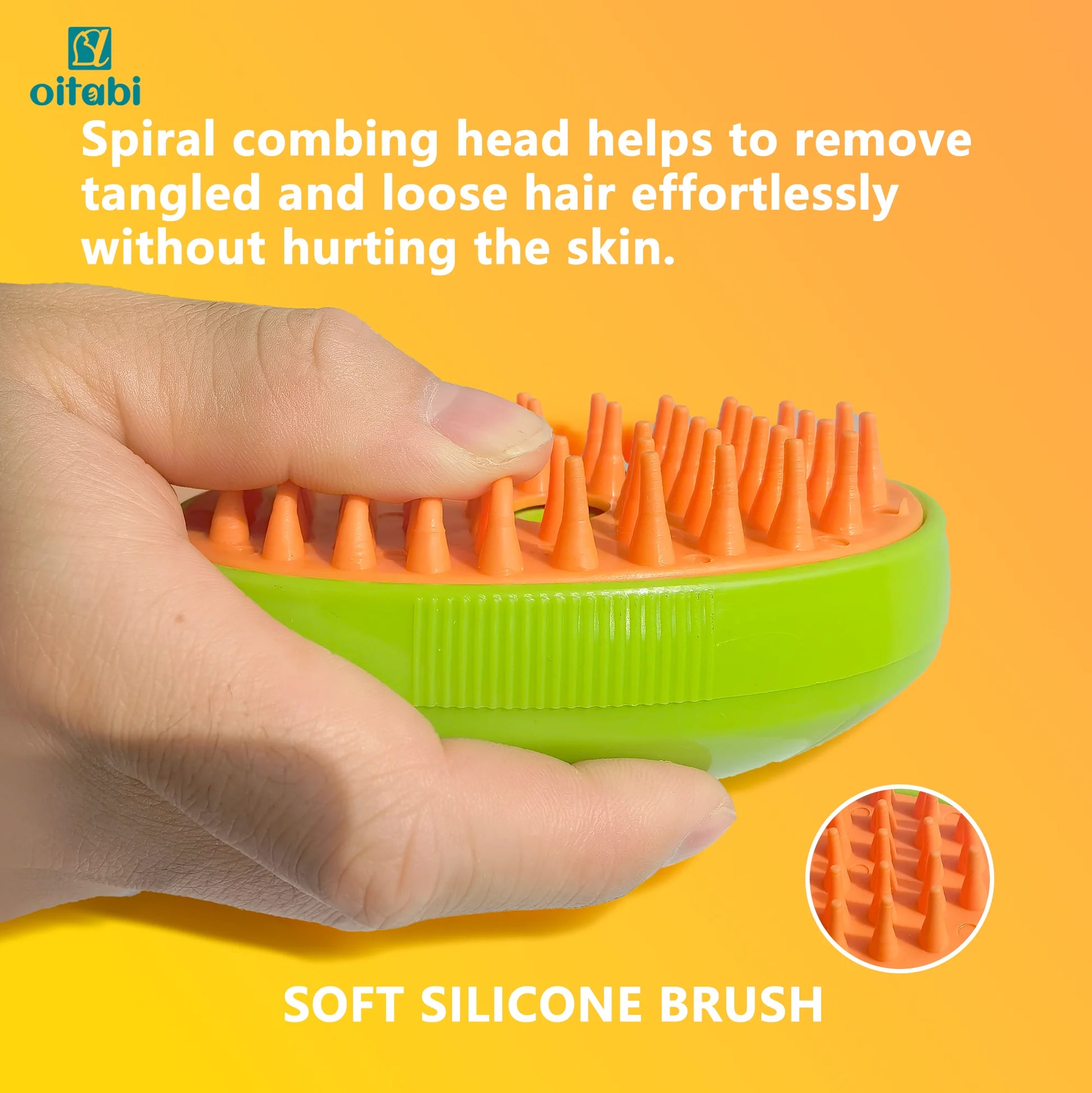 Cat Steam Brush, 3 in 1 Cat Steamy Brush, Silicone Massage Grooming Brush, Pet Hair Cleaning Brush Comb for Cats Dogs