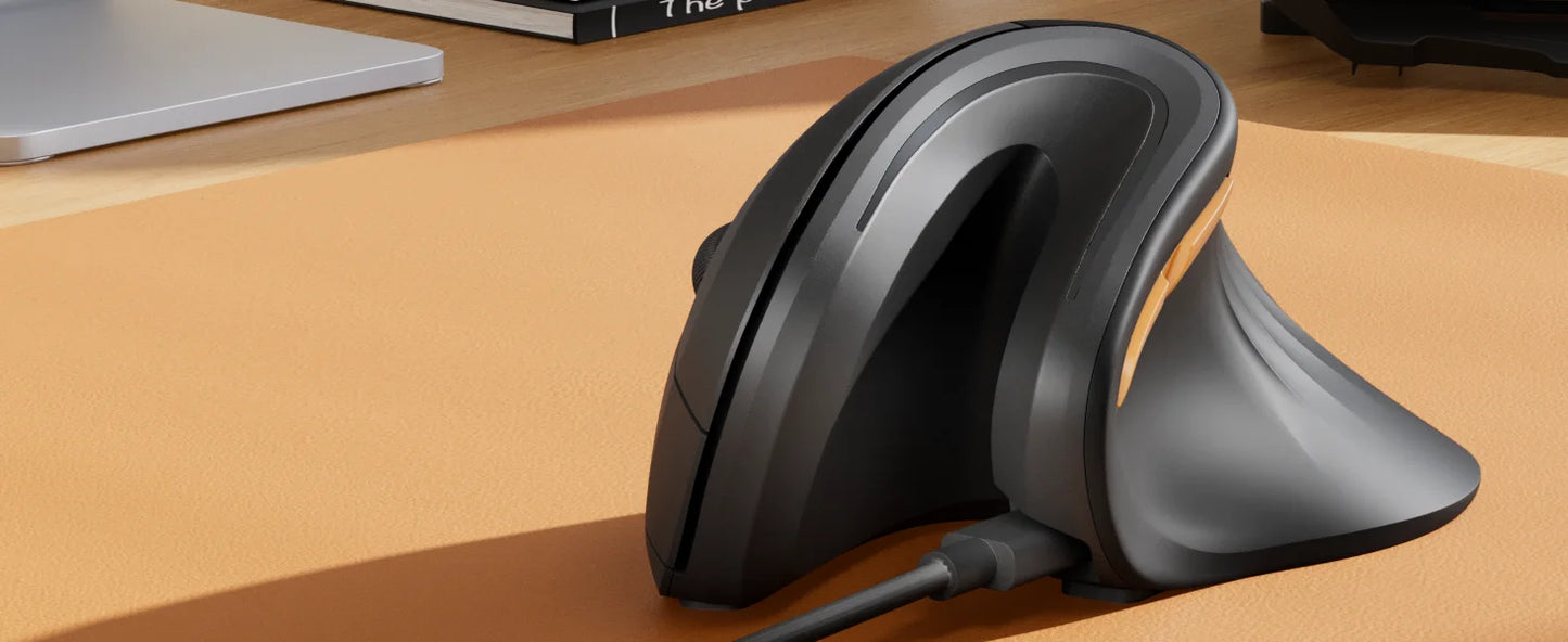 Ergonomic Wireless Vertical Mouse – Multi-Device with Adjustable DPI