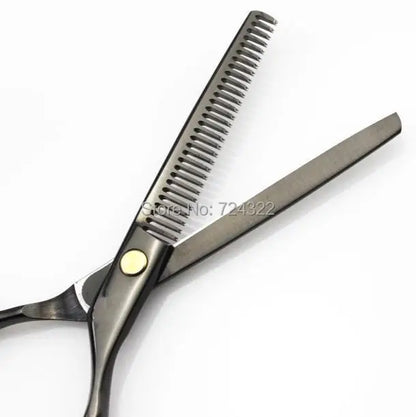 Professional 5.5 Titanium Hairdressing Scissors Cutting Hair Straight Thinning Clipper Shears Kit Barber Styling Tools Free Ship